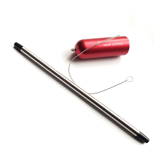 Collapsible Stainless Steel Straw-New Living