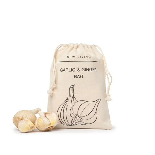 Organic Linen Cotton Garlic Bag