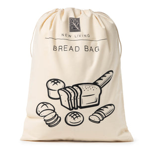 GOTS Certified Cotton Plastic Lined Bread Bag