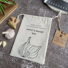 Load image into Gallery viewer, Organic Linen Cotton Garlic Bag